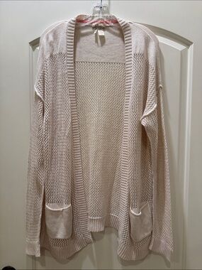 Matilda Jane Blush Open-Knit Cardigan